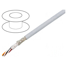Cablu EcoCable Mini 4x2x22AWG Gri Închis 30,5m | Electronic-mag.ro | Componente Electronice