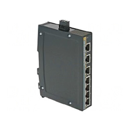 Switch Ethernet Neadministrabil 7 Porturi RJ45 9-60VDC | Electronic-mag.ro | Componente Electronice
