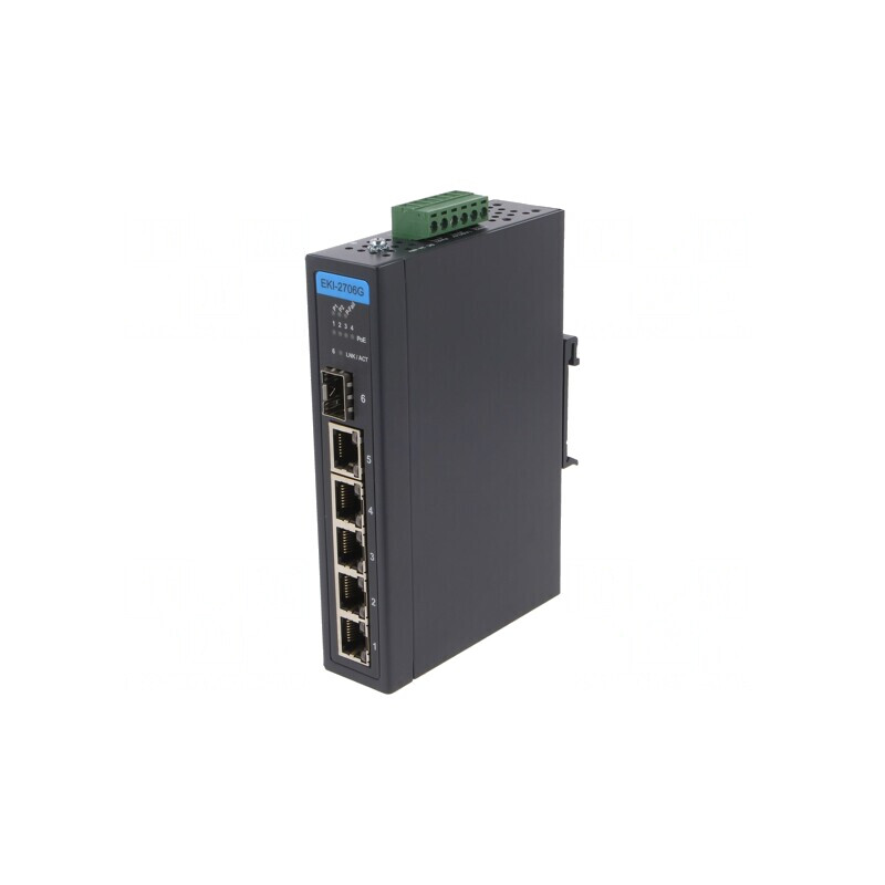 Switch Ethernet neadministrabil 6 porturi 48VDC IP30 | Electronic-mag.ro | Componente Electronice Switch Ethernet neadministrabil 6 porturi 48VDC IP30 | Electronic-mag.ro | Componente Electronice