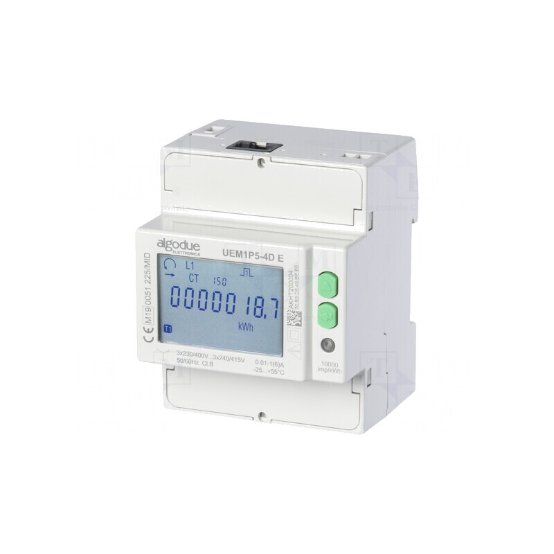 Contor Digital 3-Fazat pentru Șină DIN LCD | Electronic-mag.ro | Componente Electronice