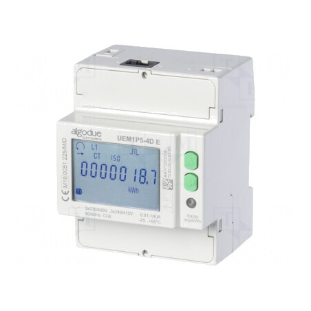 Contor Digital 3-Fazat pentru Șină DIN LCD | Electronic-mag.ro | Componente Electronice
