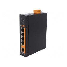 Switch Ethernet 5 Porturi 12-36VDC | Electronic-mag.ro | Componente Electronice