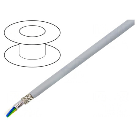 Cablu EcoCable Mini 10x22AWG gri închis 30,5m 300V | Electronic-mag.ro | Componente Electronice