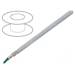 Cablu EcoCable Mini 10x22AWG gri închis 30,5m 300V | Electronic-mag.ro | Componente Electronice
