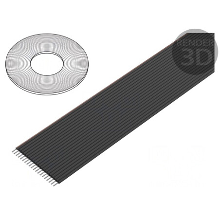 Cablu bandă neecranat PVC 20x28AWG 1,27mm 100FT | Electronic-mag.ro | Componente Electronice