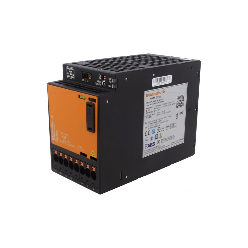 Alimentator pulsatoriu șină DIN 960W 24V 40A | Electronic-mag.ro | Componente Electronice
