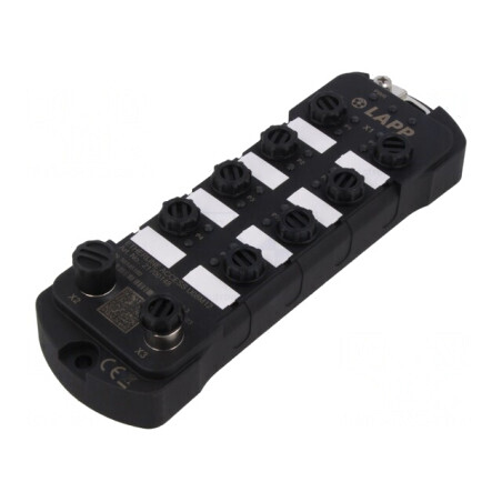 Switch Ethernet 8 Porturi Neadministrabil 18-30VDC M12 | Electronic-mag.ro | Componente Electronice