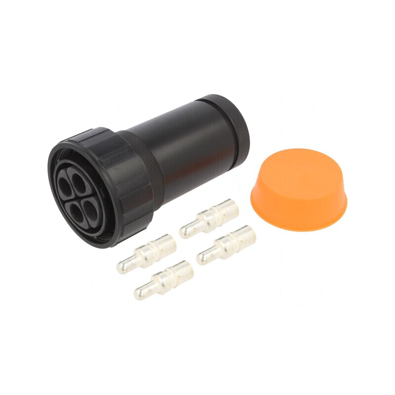 Mufă circulară tată 6 pini cu filet interior PXP9050/06/P/1 | Electronic-mag.ro | Componente Electronice