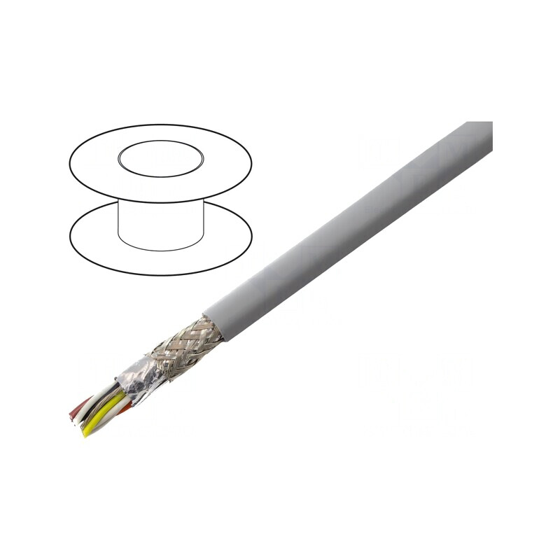 Cablu EcoCable Mini 5x2x24AWG gri închis 30,5m | Electronic-mag.ro | Componente Electronice