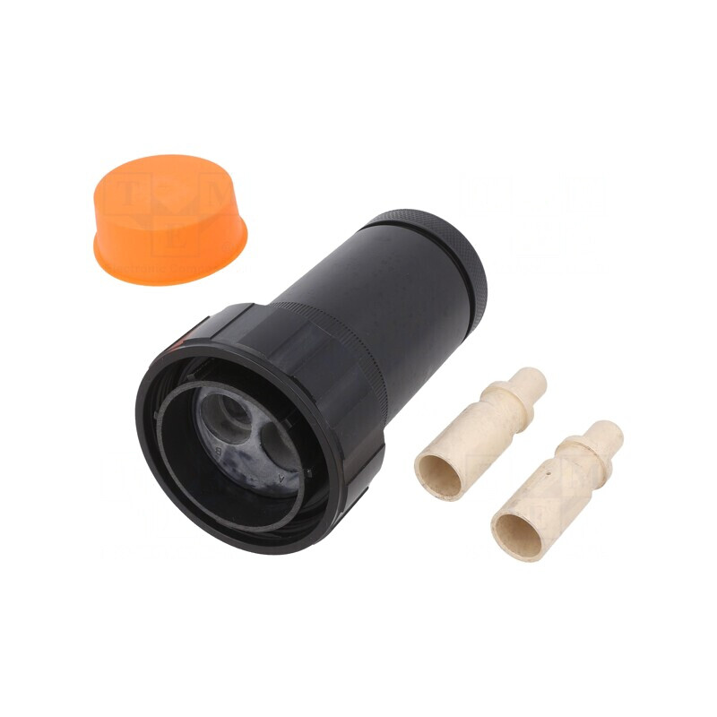 Mufă Circulară 2 PIN Filet Interior Rotire | Electronic-mag.ro | Componente Electronice