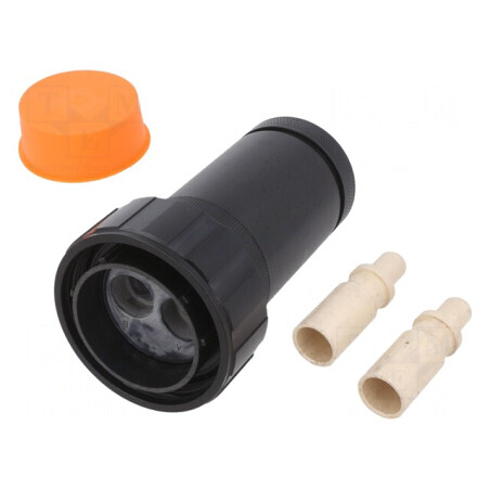 Mufă Circulară 2 PIN Filet Interior Rotire | Electronic-mag.ro | Componente Electronice