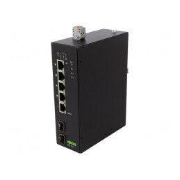 Switch Ethernet Neadministrabil 7 Porturi 24-57VDC