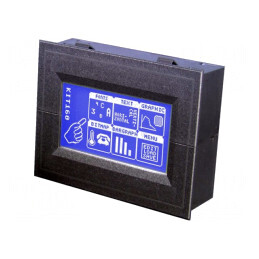 Afişaj LCD grafic 160x80 STN Negative LED albastru | Electronic-mag.ro | Componente Electronice