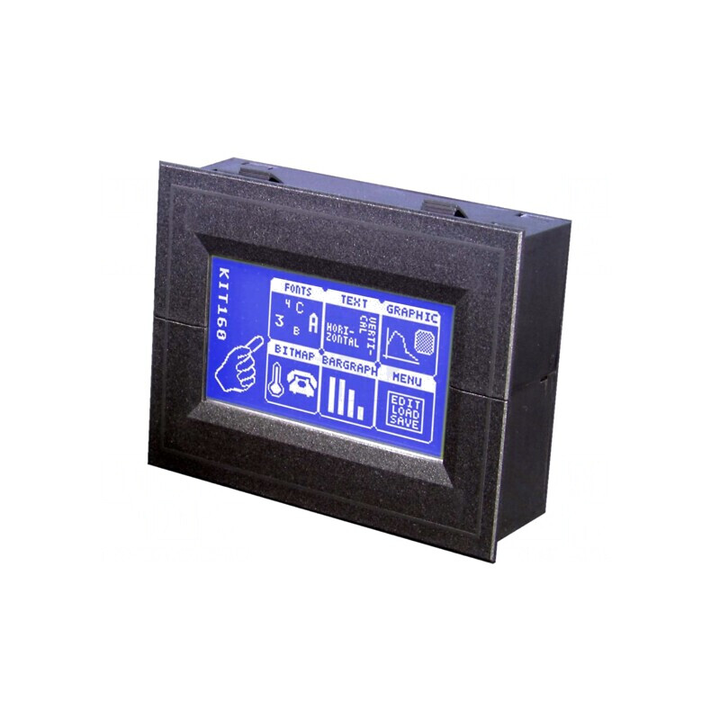 Afişaj LCD grafic 160x80 STN Negative LED albastru | Electronic-mag.ro | Componente Electronice