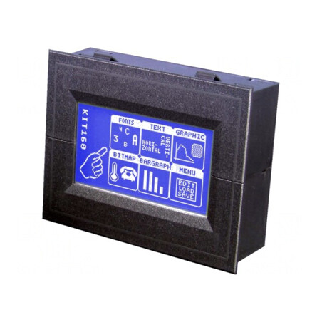 Afişaj LCD grafic 160x80 STN Negative LED albastru | Electronic-mag.ro | Componente Electronice
