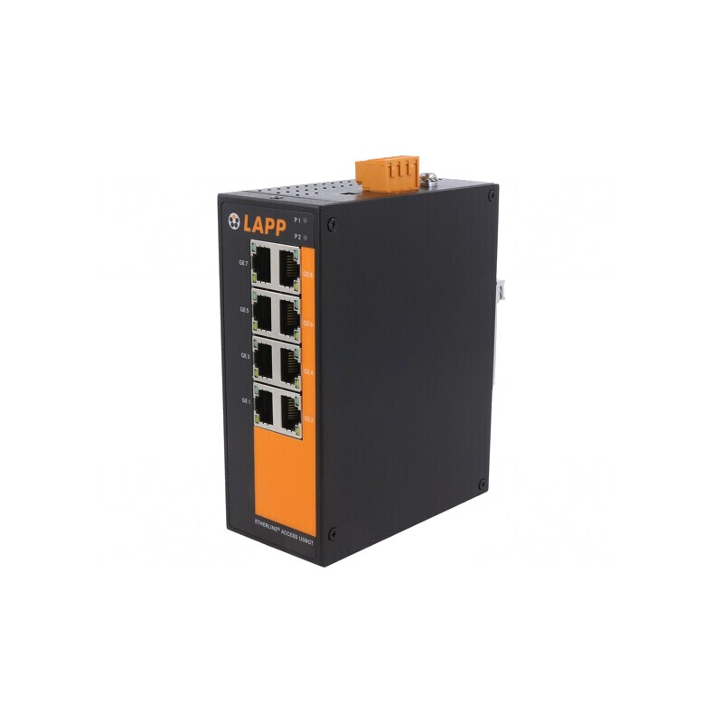 Switch Ethernet Neadministrabil 8 Porturi 12-48VDC | Electronic-mag.ro | Componente Electronice