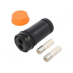 Conector Circular Mufă Mamă 2 PIN Buccaneer 9000 pe Cablu | Electronic-mag.ro | Componente Electronice