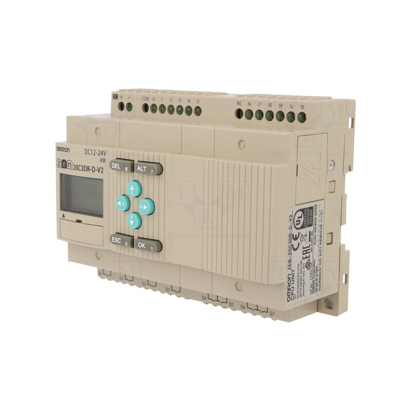 Releu Programabil 12 IN 8 OUT pentru Șină DIN ZEN-20C3DR-D-V2 | Electronic-mag.ro | Componente Electronice
