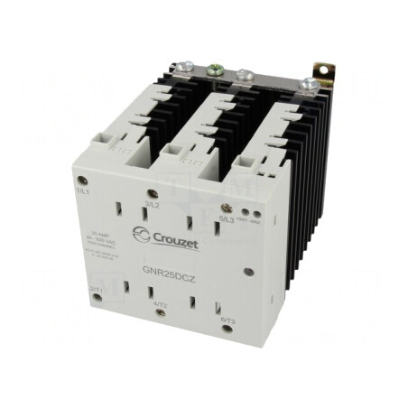 Releu semiconductor 25A 3-fazat 48-600VAC | Electronic-mag.ro | Componente Electronice