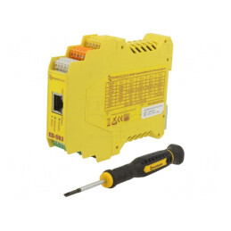 Poartă Ethernet 1 Port 5-30VDC pentru Şină DIN IP20 | Electronic-mag.ro | Componente Electronice