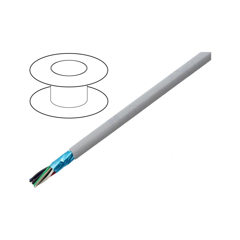 Cablu EcoCable Mini 4x2x22AWG Gri Întunecat | Electronic-mag.ro | Componente Electronice
