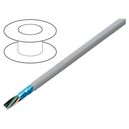Cablu EcoCable Mini 4x2x22AWG Gri Întunecat | Electronic-mag.ro | Componente Electronice