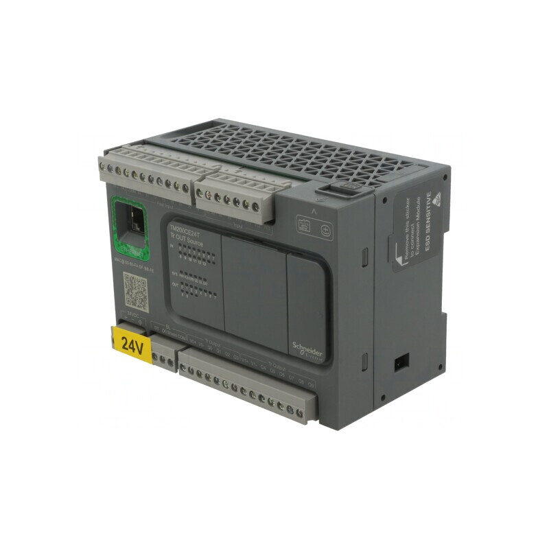 Controler Programabil PLC 24VDC 10OUT 14IN IP20 TM200CE24T | Electronic-mag.ro | Componente Electronice