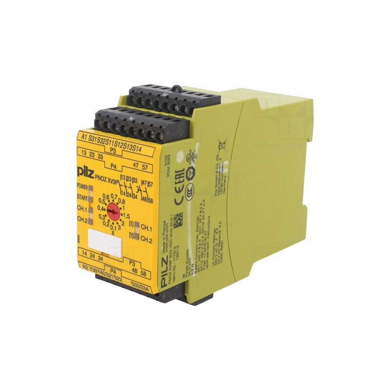 Releu de Siguranță PNOZ XV3P 24VDC 6 Intrări 5 Ieșiri | Electronic-mag.ro | Componente Electronice