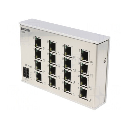 Switch Ethernet Neadministrabil 16 Porturi 24VDC RJ45 | Electronic-mag.ro | Componente Electronice