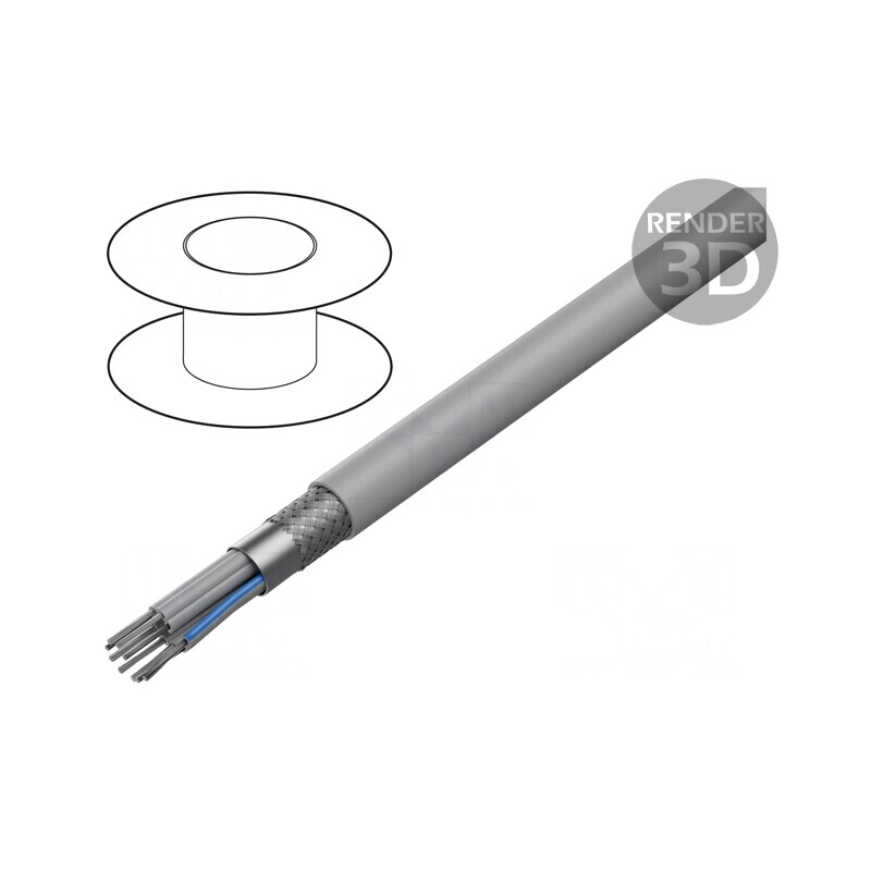 Cablu Bandă Rotund 1.27mm 9x28AWG PVC Gri | Electronic-mag.ro | Componente Electronice Cablu Bandă Rotund 1.27mm 9x28AWG PVC Gri | Electronic-mag.ro | Componente Electronice