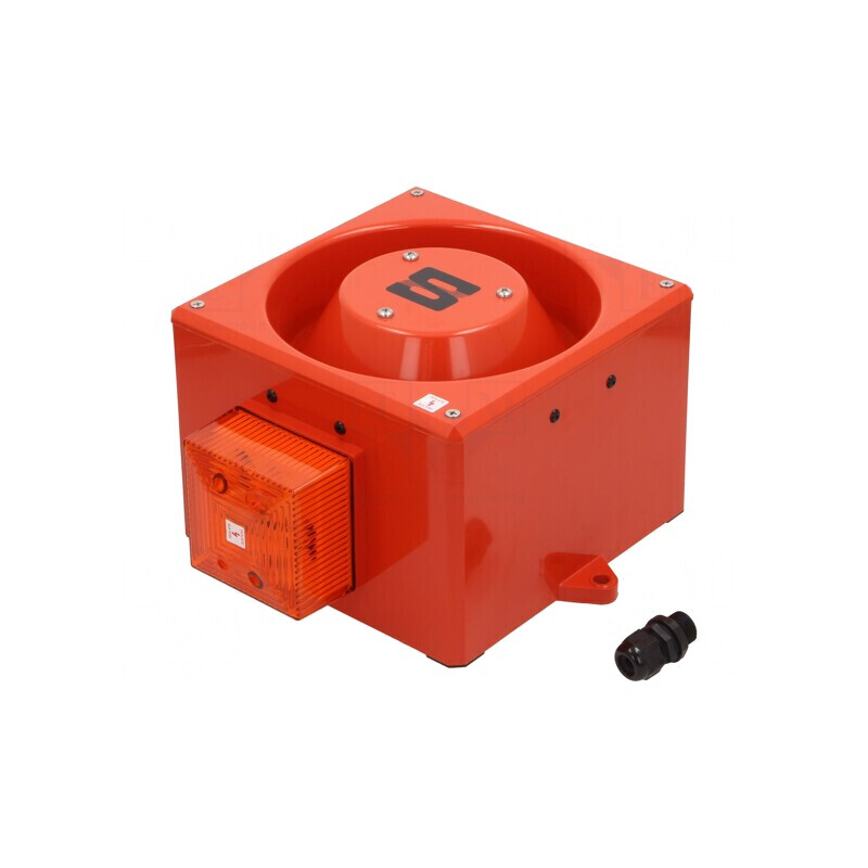 Semnalizator Luminos și Acustic 230VAC Sirenă și Lumină Flash | Electronic-mag.ro | Componente Electronice