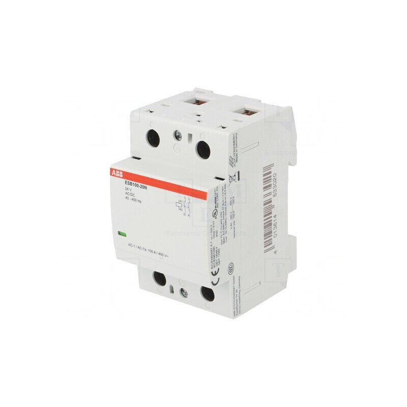 Contactor 2P 100A 24VAC/DC NO | Electronic-mag.ro | Componente Electronice