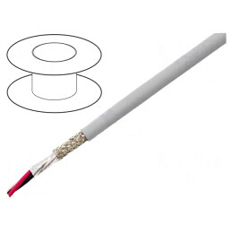 Cablu EcoCable Mini 3x20AWG Gri Închis 30,5m | Electronic-mag.ro | Componente Electronice