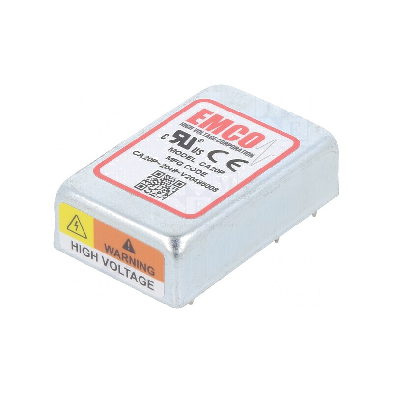 Convertor DC/DC 1W 12V la 0-2kVDC 5mA 250kHz CA20P | Electronic-mag.ro | Componente Electronice