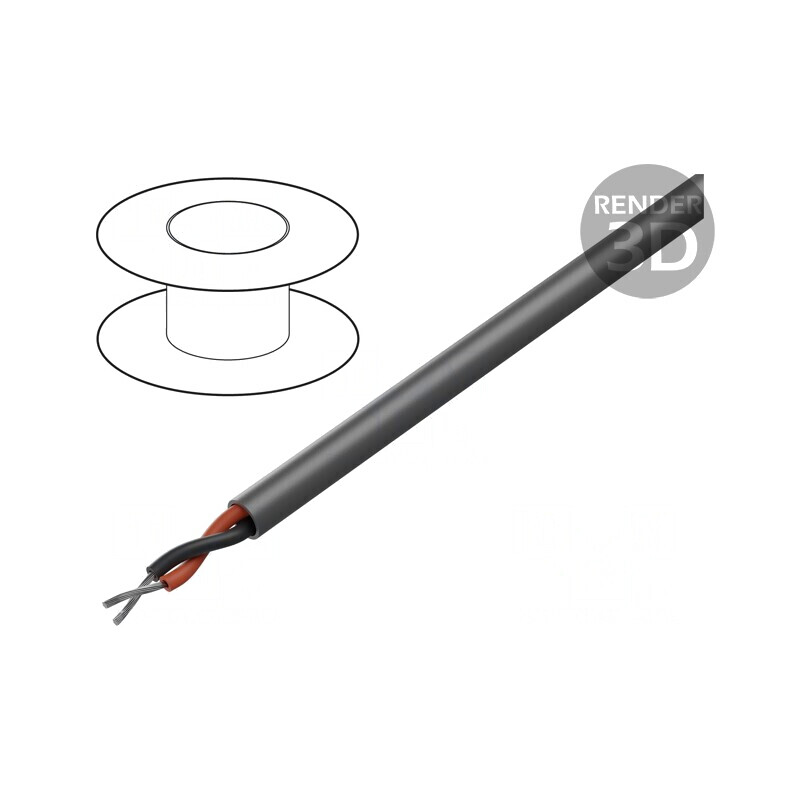 Cablu EcoFlex® 2x20AWG neecranat 600V 30,5m | Electronic-mag.ro | Componente Electronice