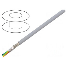 Cablu EcoCable Mini 6x24AWG MPPE Gri 30,5m | Electronic-mag.ro | Componente Electronice