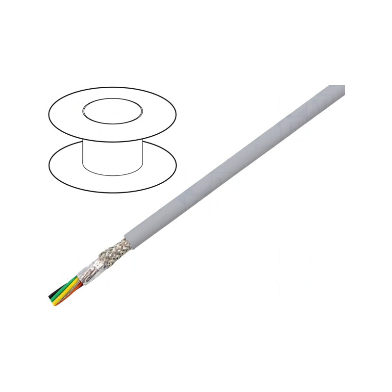 Cablu EcoCable Mini 6x24AWG MPPE Gri 30,5m | Electronic-mag.ro | Componente Electronice