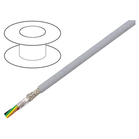 Cablu EcoCable Mini 6x24AWG MPPE Gri 30,5m | Electronic-mag.ro | Componente Electronice
