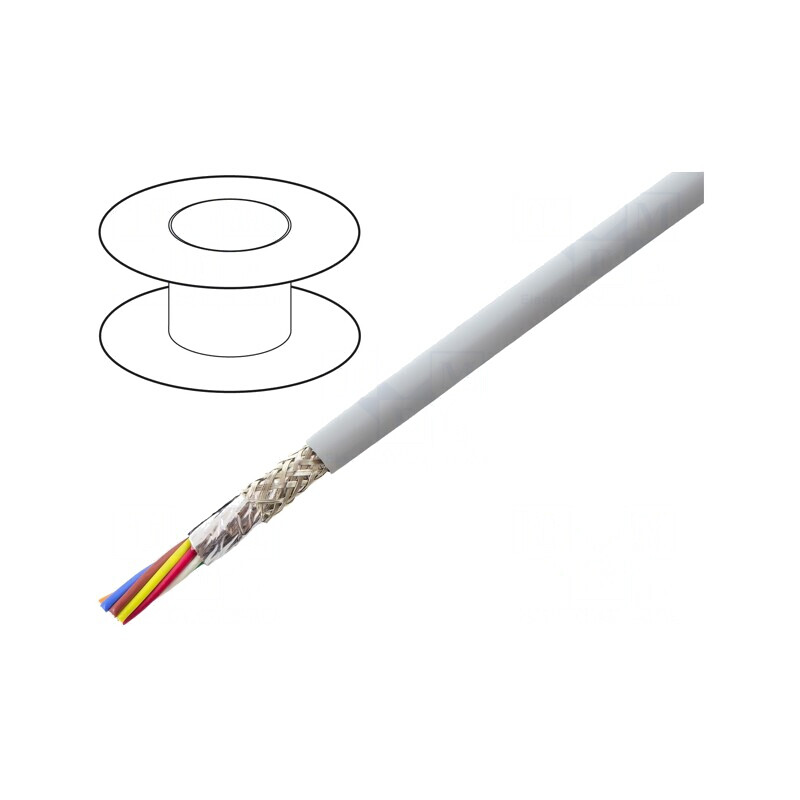 Cablu EcoCable Mini 8x28AWG Gri Închis 30,5m | Electronic-mag.ro | Componente Electronice