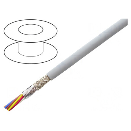 Cablu EcoCable Mini 8x28AWG Gri Închis 30,5m | Electronic-mag.ro | Componente Electronice