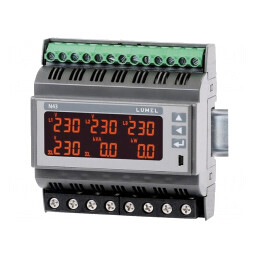 Aparat de Măsură Parametri Rețea LCD DIN N43 | Electronic-mag.ro | Componente Electronice