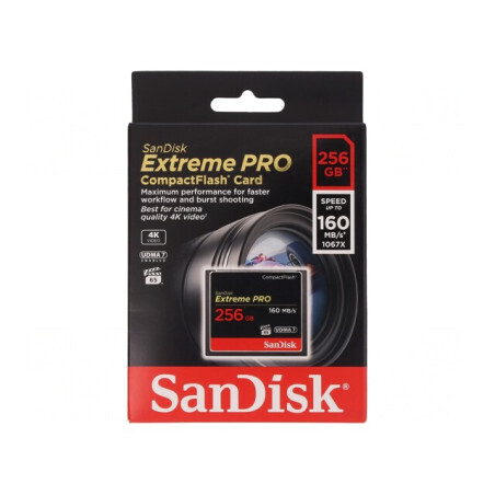Card de memorie Compact Flash 256GB Extreme Pro 160MB/s VPG-65 | Electronic-mag.ro | Componente Electronice