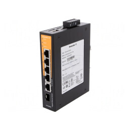 Switch Ethernet 5 Porturi RJ45 Neadministrabil IP30 | Electronic-mag.ro | Componente Electronice