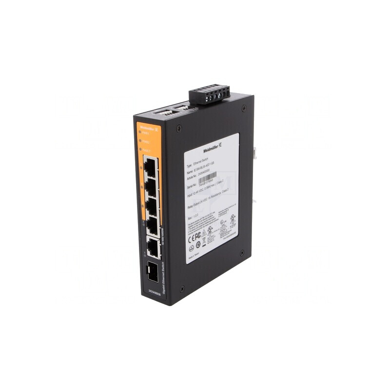 Switch Ethernet 5 Porturi RJ45 Neadministrabil IP30 | Electronic-mag.ro | Componente Electronice