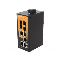 Switch Ethernet | neadministrabil | Număr porturi: 8 | 9,6÷60VDC | IE-SW-BL08-7TX-1SC