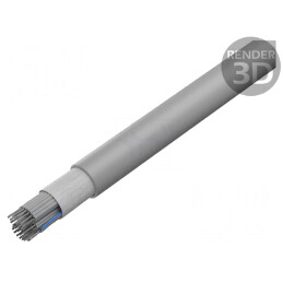 Cablu Bandă Rotund PVC Gri 1,27mm 37x28AWG | Electronic-mag.ro | Componente Electronice