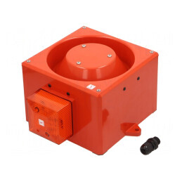 Sirenă cu Semnal Luminos și Acustic 24VDC | Electronic-mag.ro | Componente Electronice