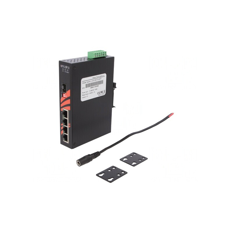 Switch Ethernet Neadministrabil 5 Porturi 12-48VDC LNX-0501G-SFP | Electronic-mag.ro | Componente Electronice