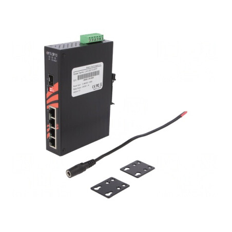 Switch Ethernet Neadministrabil 5 Porturi 12-48VDC LNX-0501G-SFP | Electronic-mag.ro | Componente Electronice