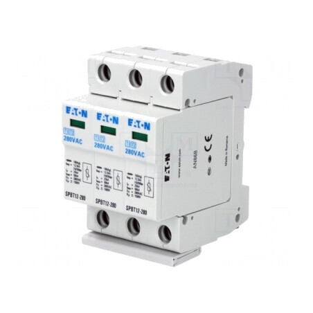 Limitator de Supratensiuni Tip 1, 2 Poli, 280VAC, SPBT12-280/3 | Electronic-mag.ro | Componente Electronice